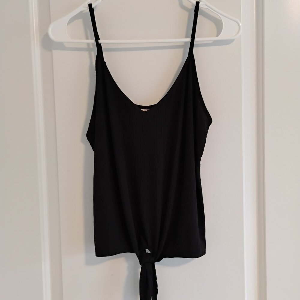 Secret Treasures Black Women's Tank Top Adjustable Spaghetti Straps Size S